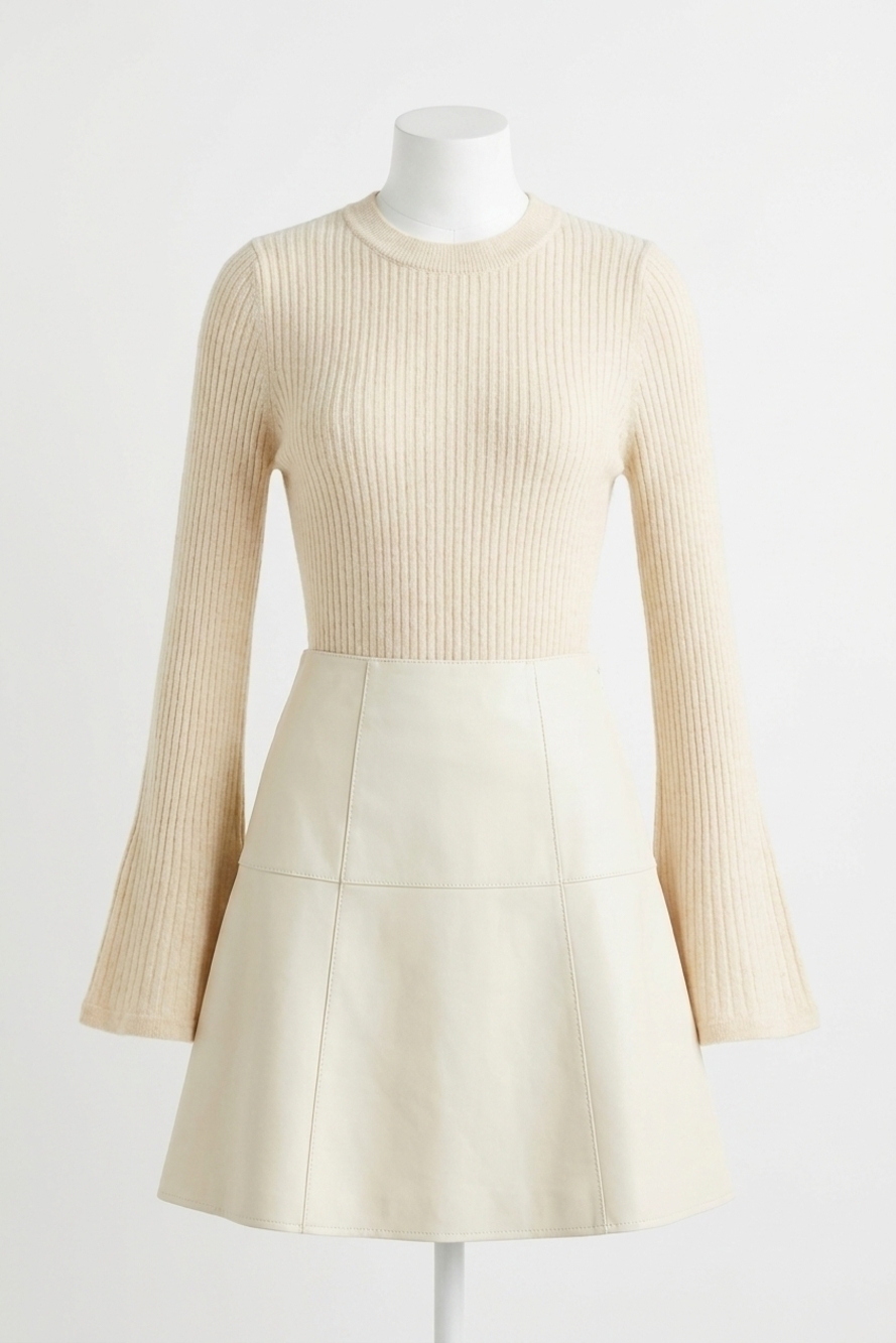 NEW MARIE OLIVER carrey sweater top in turtledove